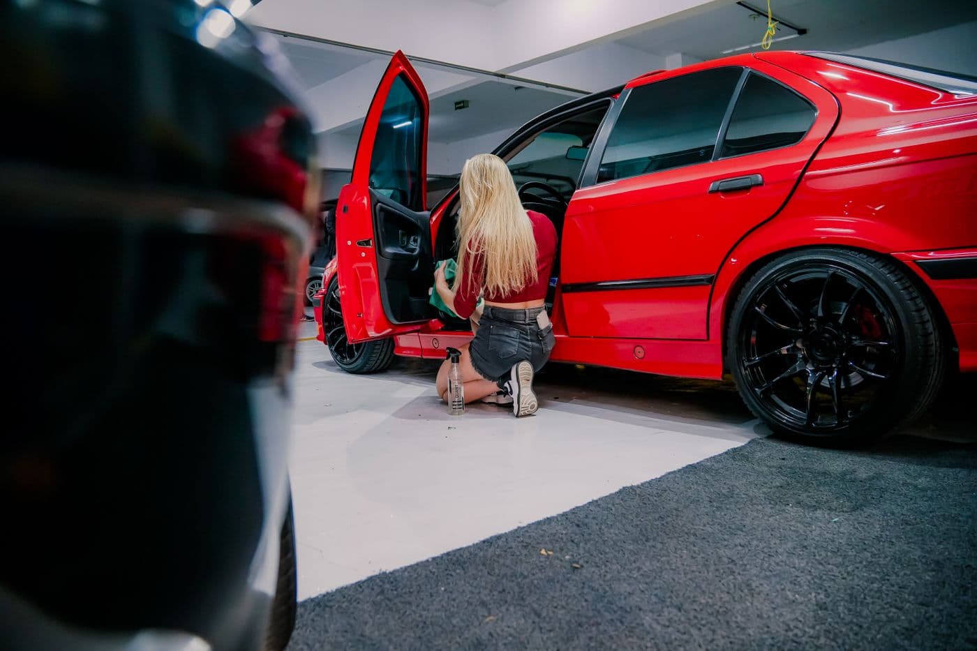 Interior detailing and deep clean in progress