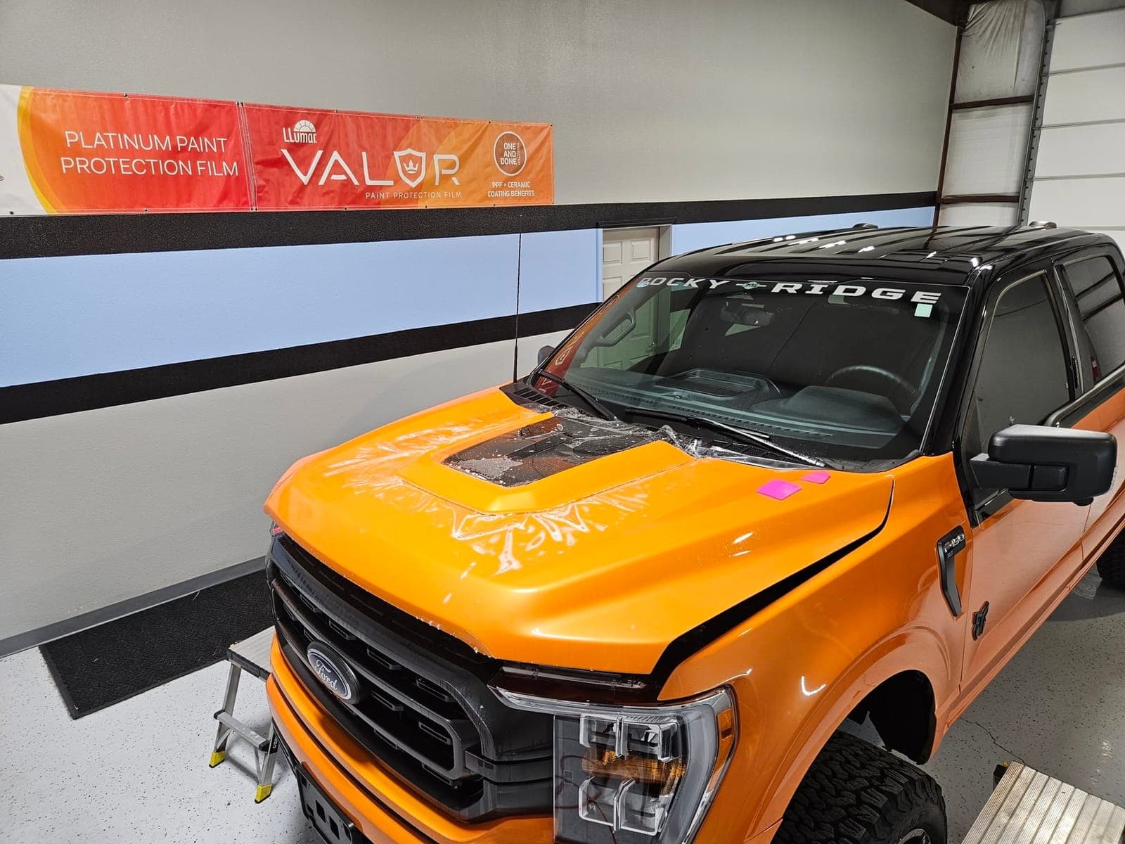 Installing clear paint protection film on a panel